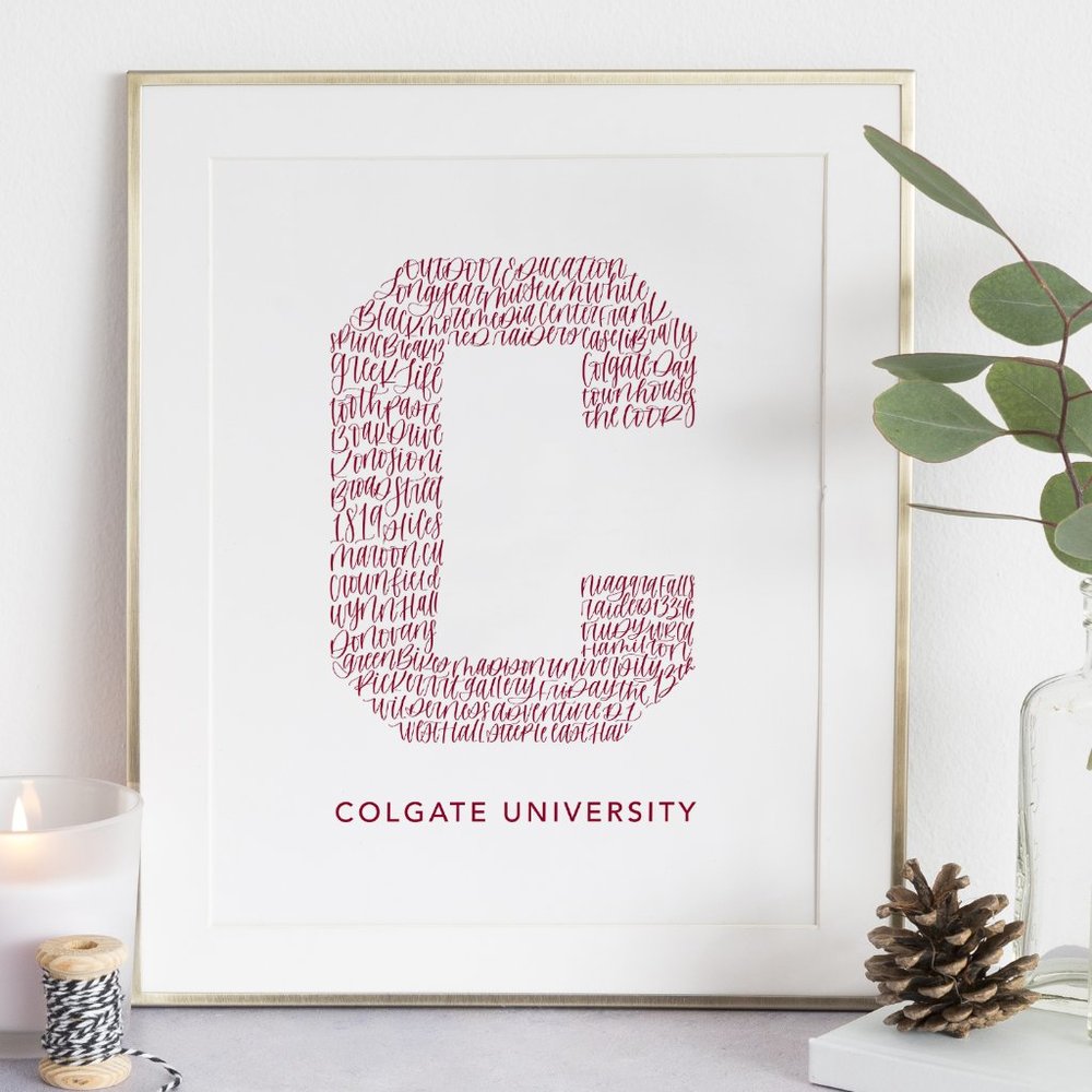 Colgate University Word Art